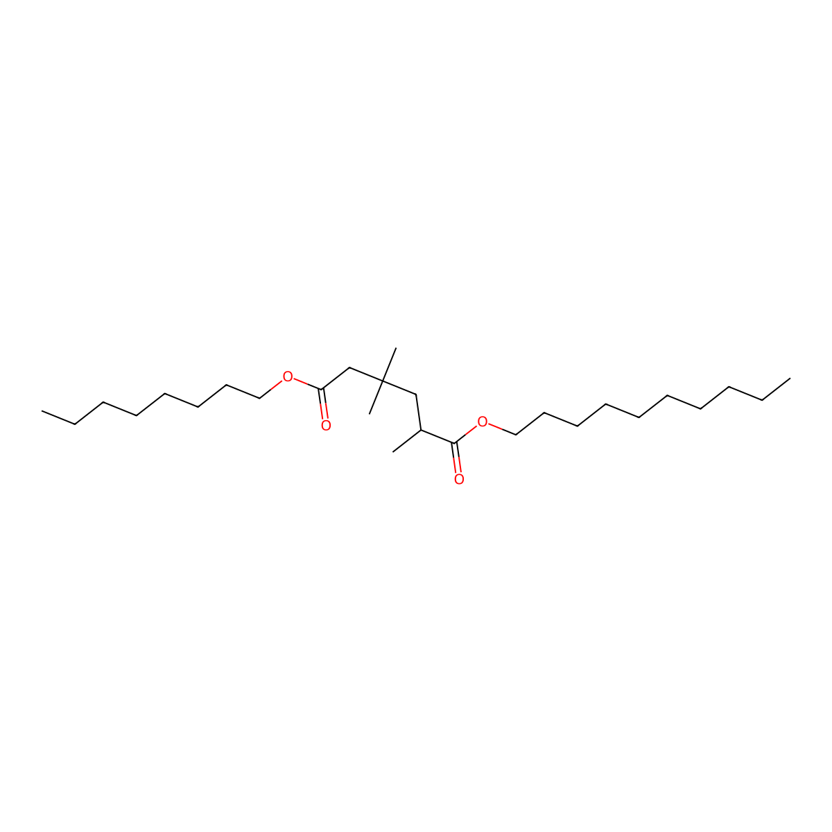 Hexanedioic acid, 2,4,4-trimethyl-, 1-decyl 6-octyl ester molecular structure, CAS 68425-97-8