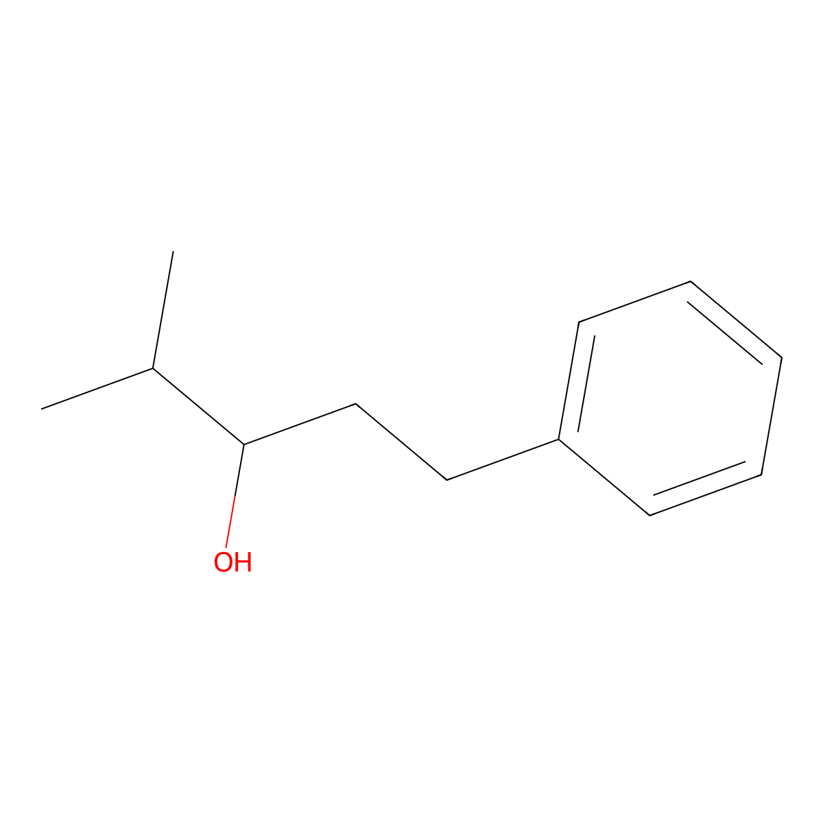 Benzenepropanol, alpha-(1-methylethyl)- molecular structure, CAS 68426-07-3