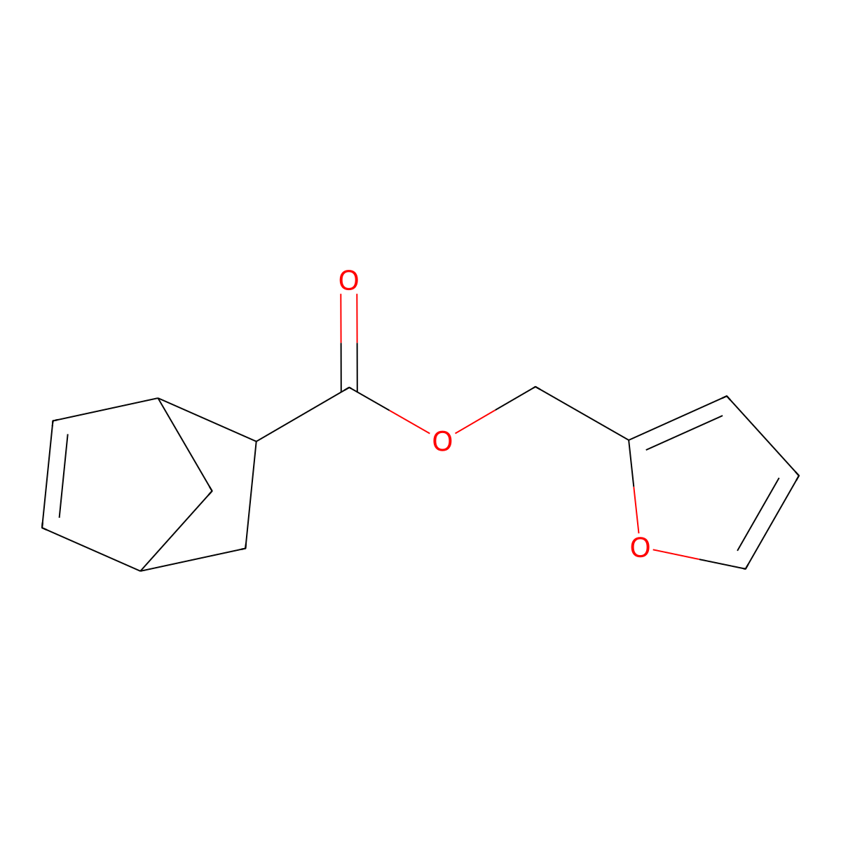 Furan-2-ylmethyl bicyclo[2.2.1]hept-5-ene-2-carboxylate molecular structure, CAS 684282-41-5