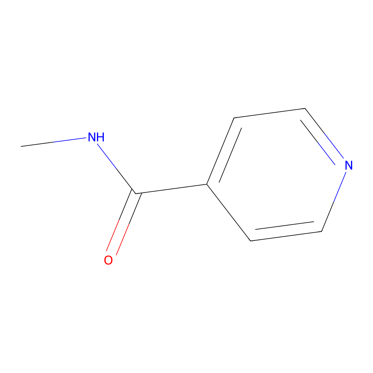 1-Methylisonicotinamide molecular structure, CAS 6843-37-4
