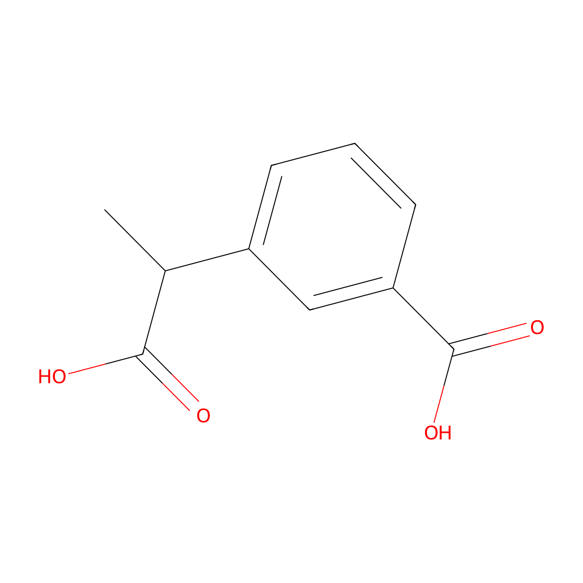 3-Carboxy-alpha-methylbenzeneacetic acid molecular structure, CAS 68432-95-1