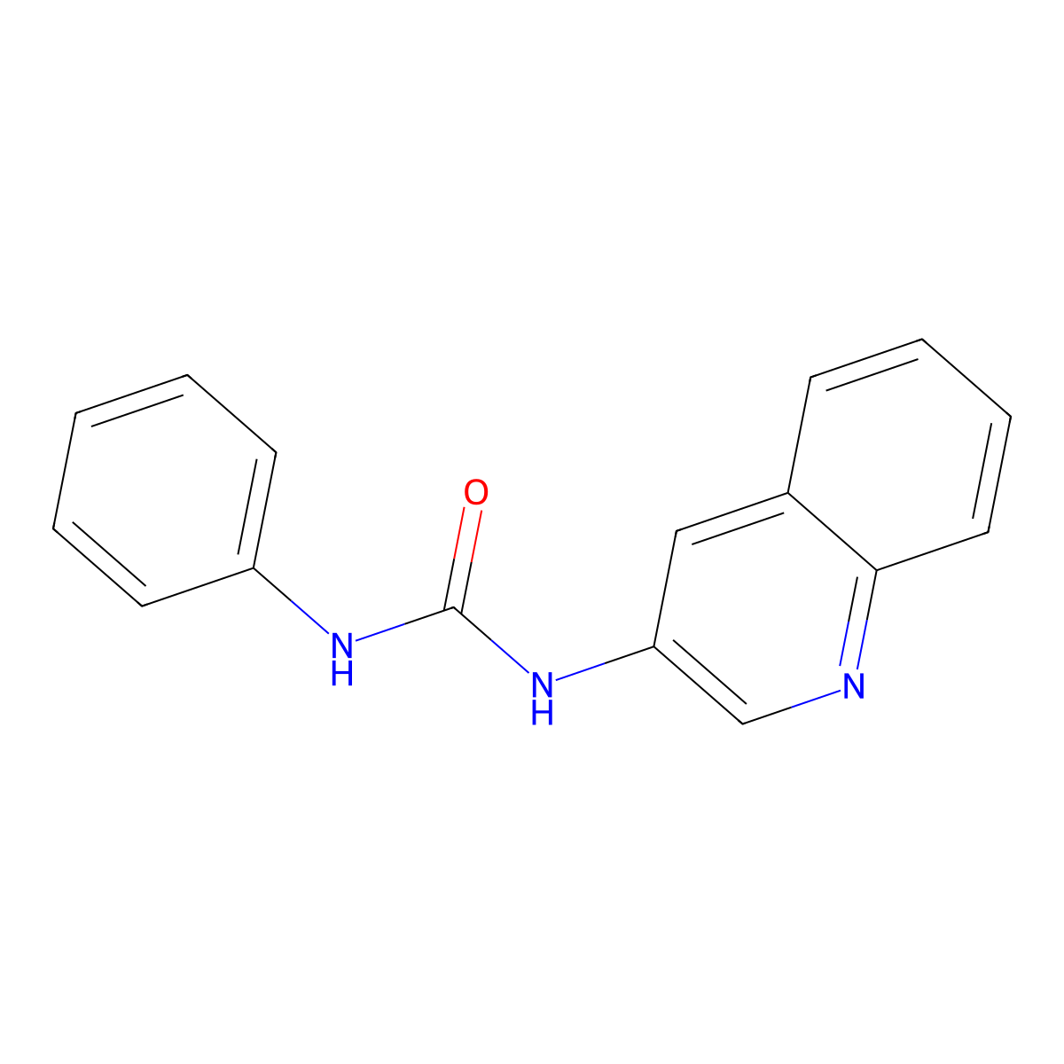 3-Phenyl-1-(quinolin-3-yl)urea molecular structure, CAS 68435-54-1