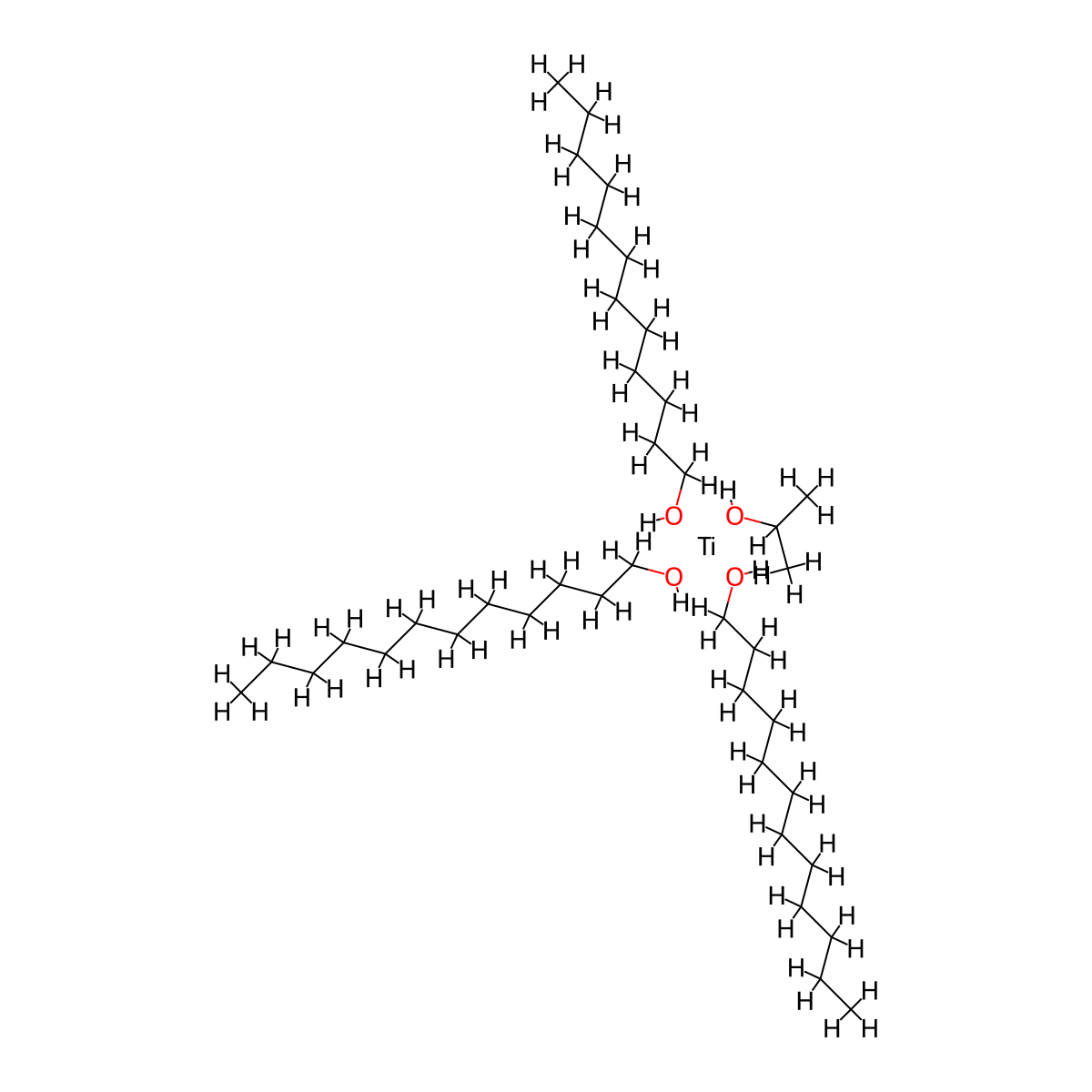 Titanium, tris(dodecyloxy)(2-propanolato)-, (T-4)- molecular structure, CAS 68443-49-2