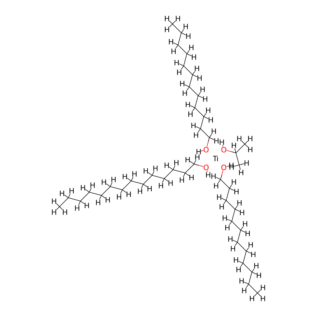 Titanium, bis(dodecyloxy)(2-propanolato)(1-tetradecanolato)-, (T-4)- molecular structure, CAS 68443-50-5