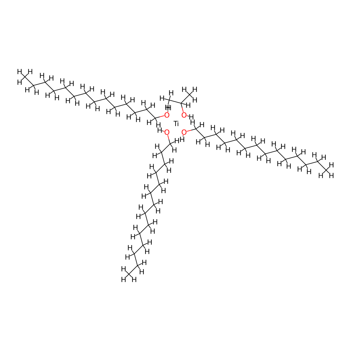 Titanium, (2-propanolato)tris(1-tetradecanolato)-, (T-4)- molecular structure, CAS 68443-59-4
