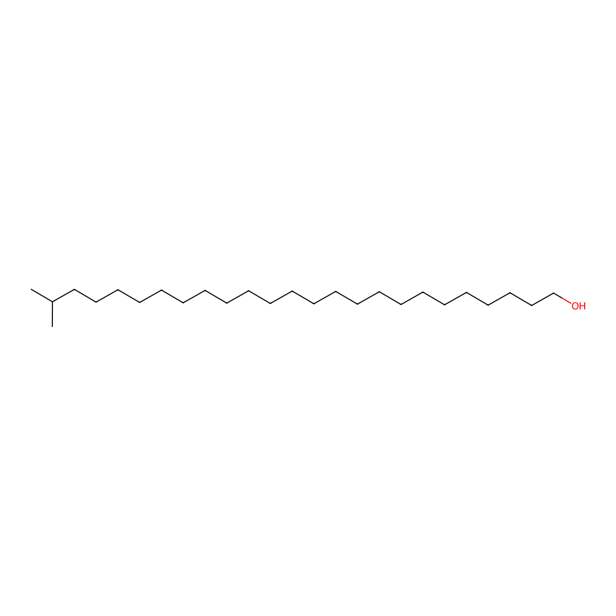 Isohexacosanol molecular structure, CAS 68444-33-7