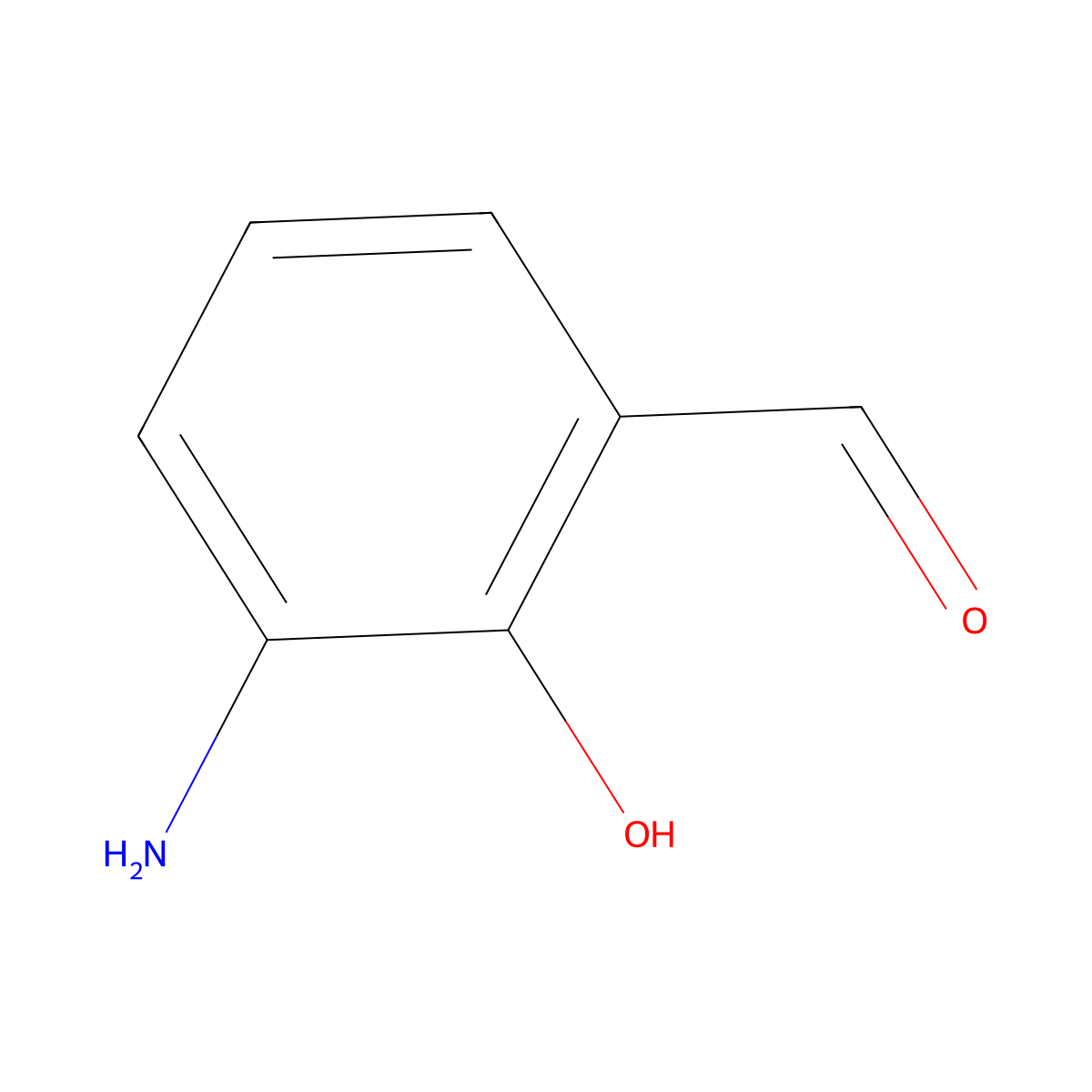 3-Amino-2-hydroxybenzaldehyde molecular structure, CAS 68448-62-4