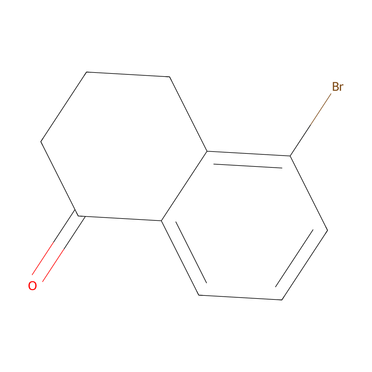 5-Bromo-1,2,3,4-tetrahydronaphthalen-1-one molecular structure, CAS 68449-30-9