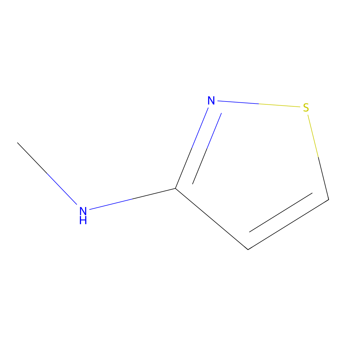 N-Methylisothiazol-3-amine molecular structure, CAS 68449-74-1