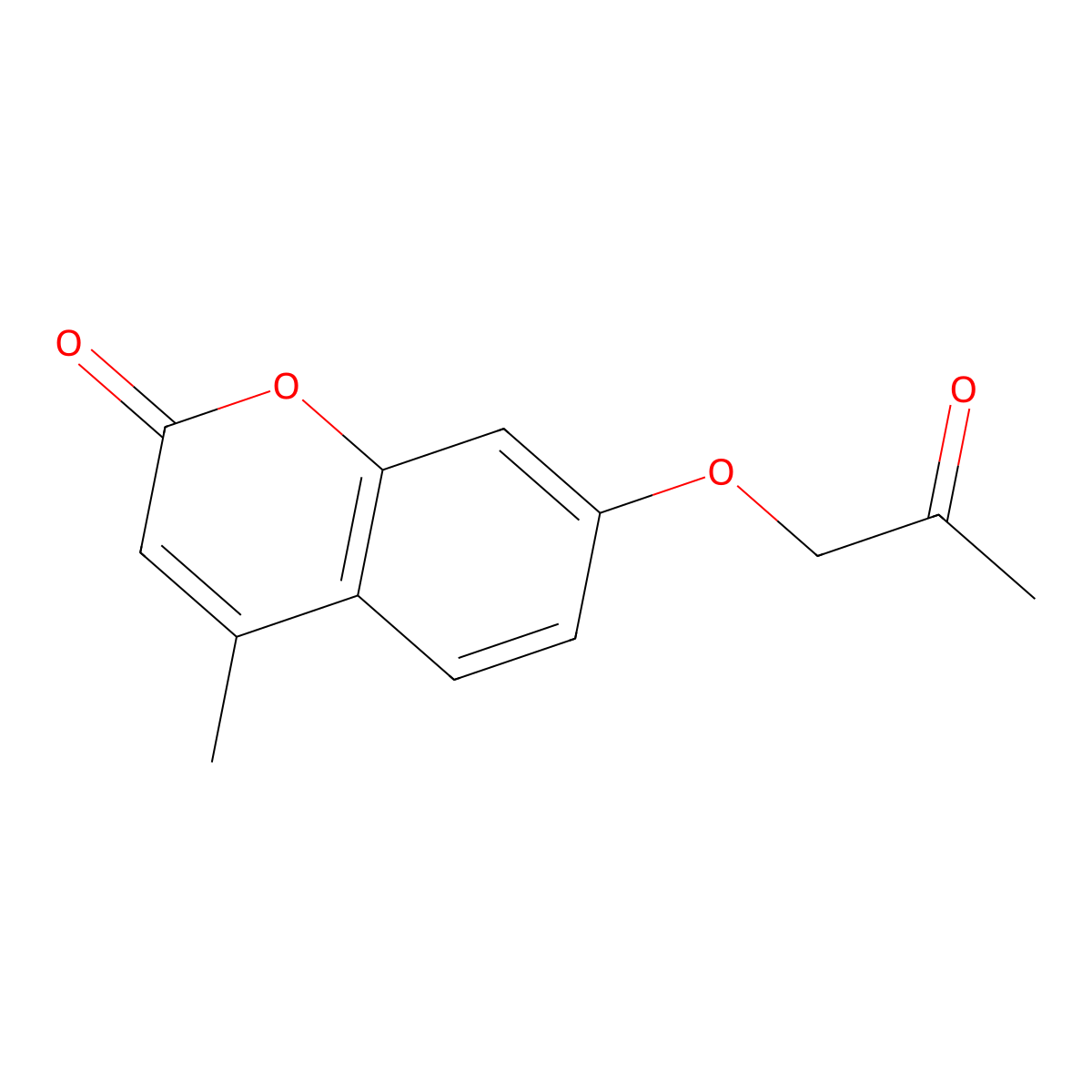 4-methyl-7-(2-oxopropoxy)-2H-chromen-2-one molecular structure, CAS 68454-18-2