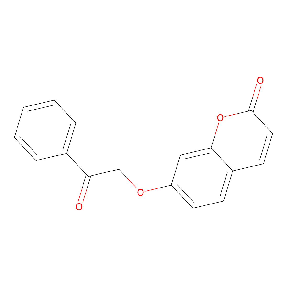7-(2-oxo-2-phenylethoxy)-2H-chromen-2-one molecular structure, CAS 68454-19-3
