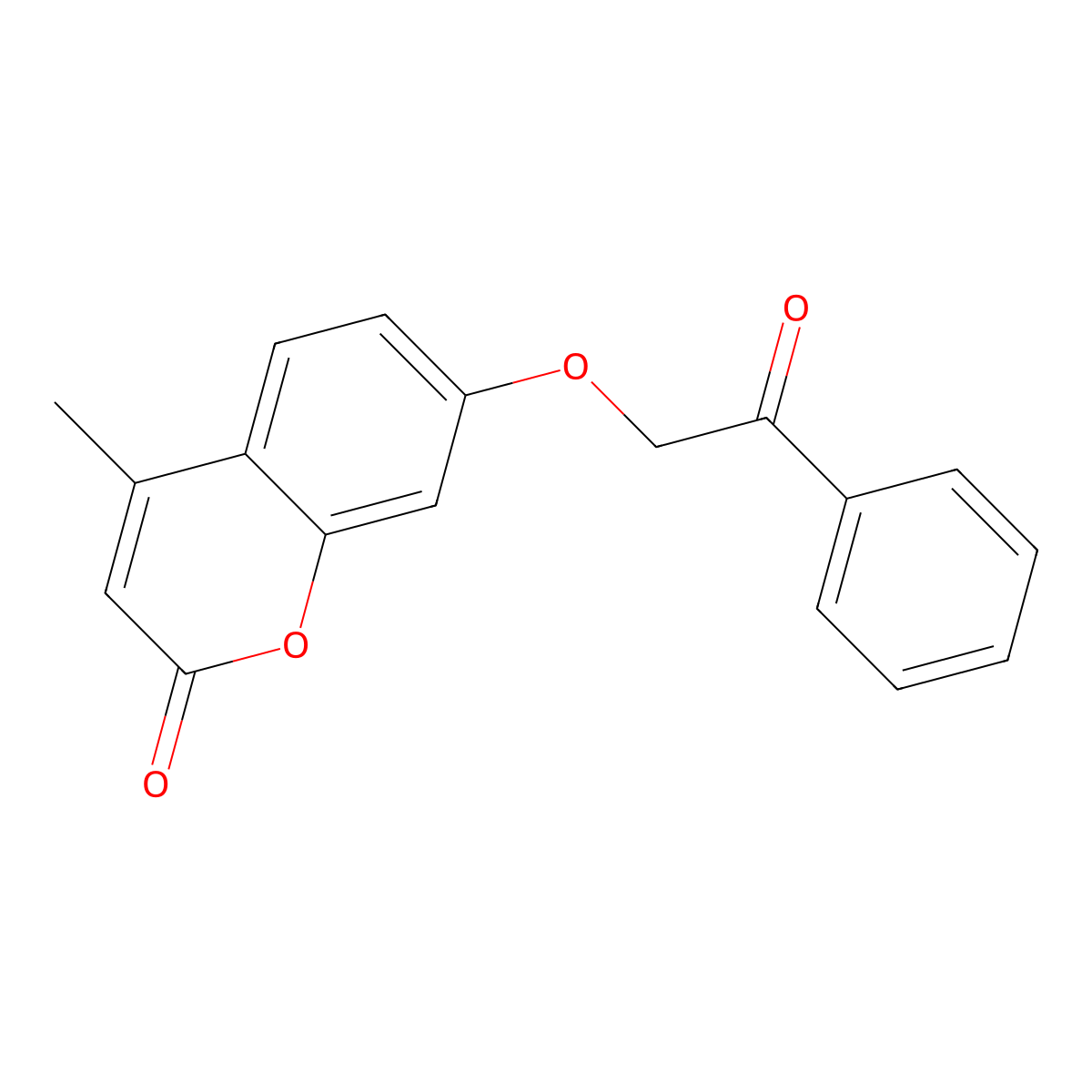 4-Methyl-7-(2-oxo-2-phenyl-ethoxy)-chromen-2-one molecular structure, CAS 68454-21-7