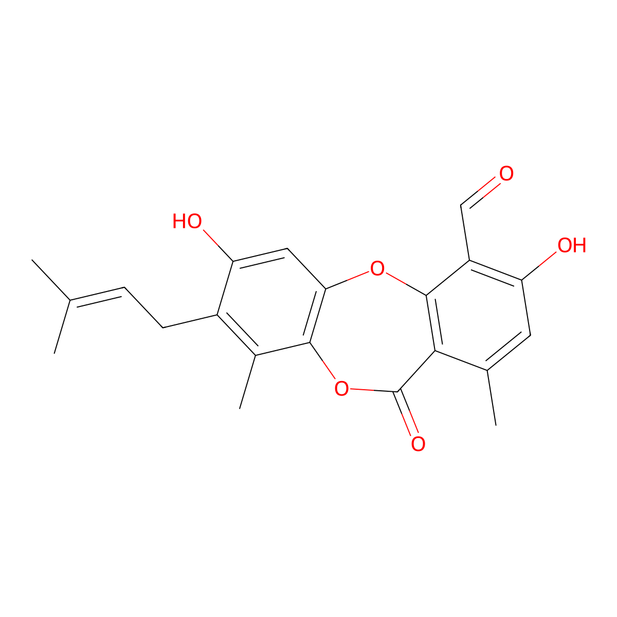mollicellin H molecular structure, CAS 68455-09-4