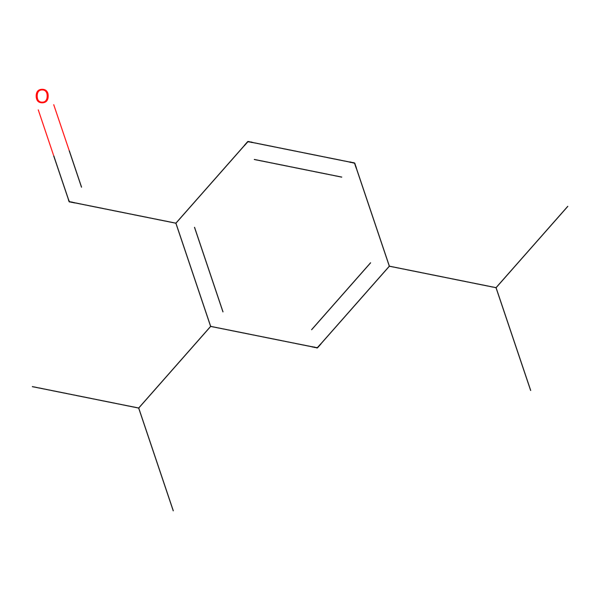Benzaldehyde, 2,4-bis(1-methylethyl)- molecular structure, CAS 68459-95-0