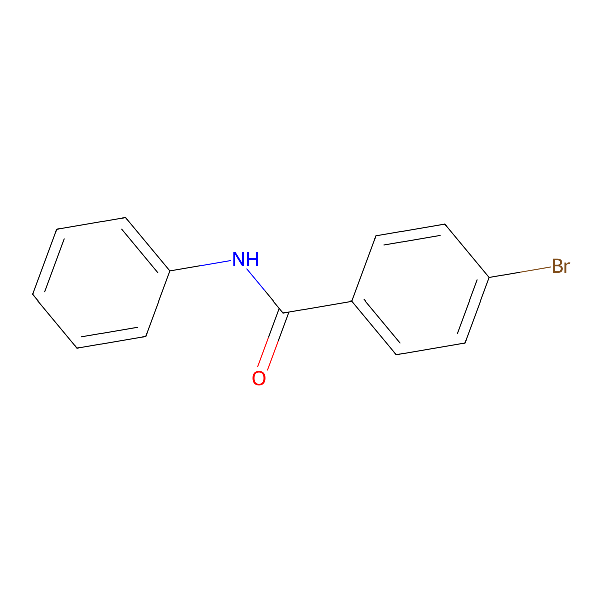 4-bromo-N-phenylbenzamide molecular structure, CAS 6846-12-4