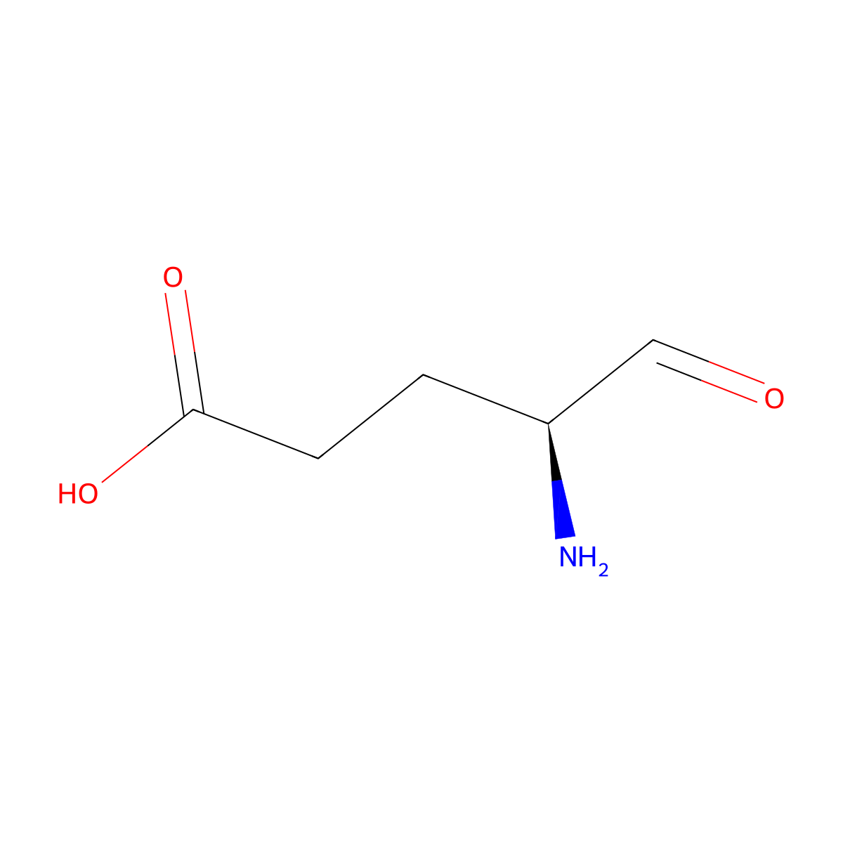 (4S)-4-Amino-5-oxopentanoic acid molecular structure, CAS 68462-55-5