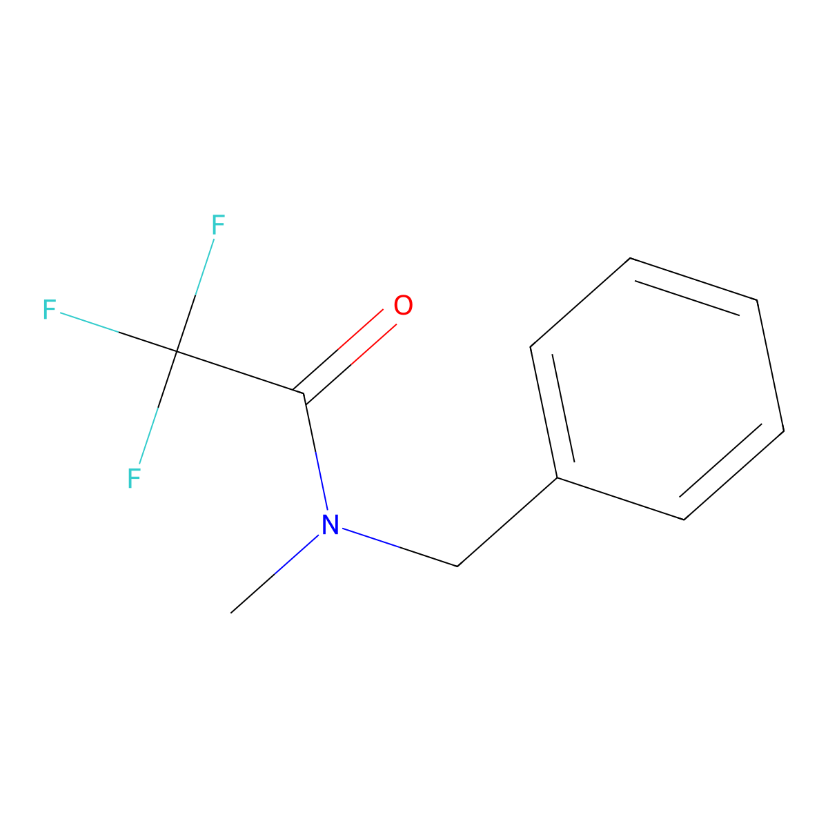 N-benzyl-2,2,2-trifluoro-N-methylacetamide molecular structure, CAS 68464-36-8