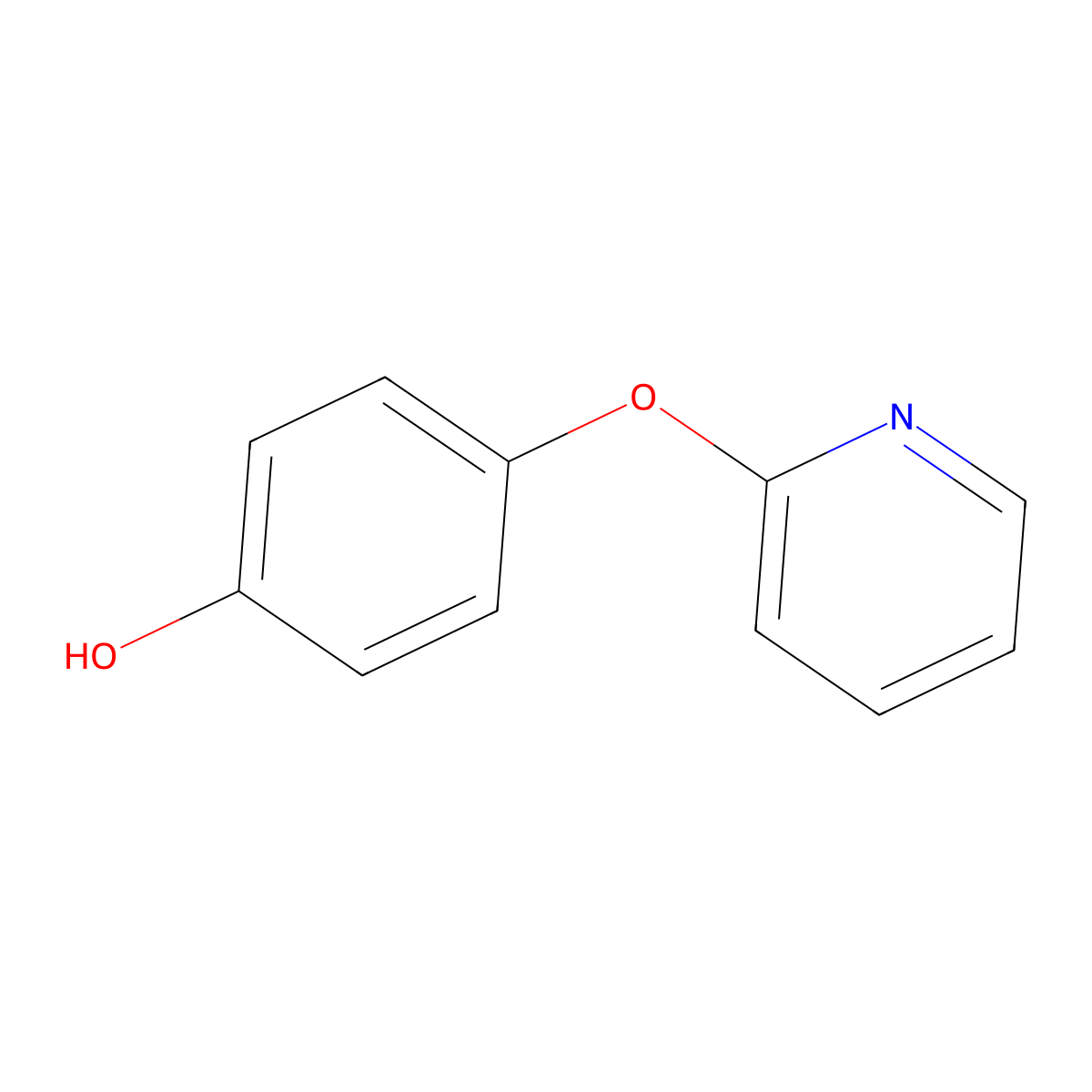 4-(Pyridin-2-yloxy)phenol molecular structure, CAS 68464-71-1