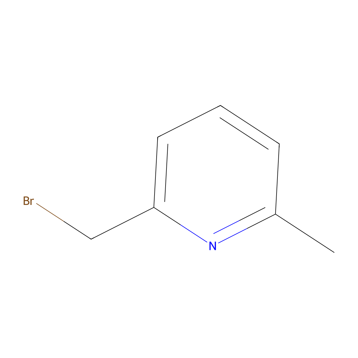 2-(Bromomethyl)-6-methylpyridine molecular structure, CAS 68470-59-7