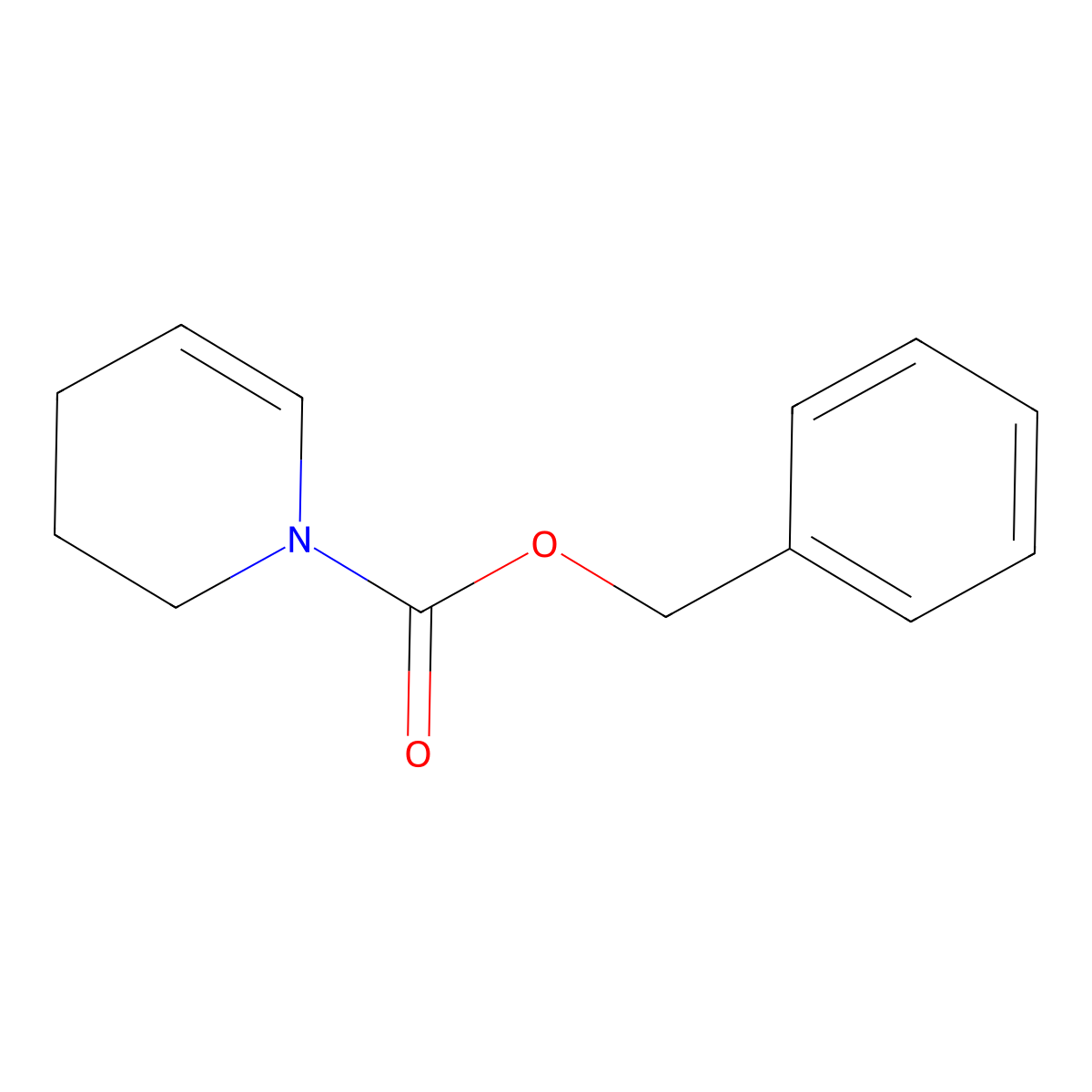 Benzyl 3,4-dihydropyridine-1(2H)-carboxylate molecular structure, CAS 68471-58-9