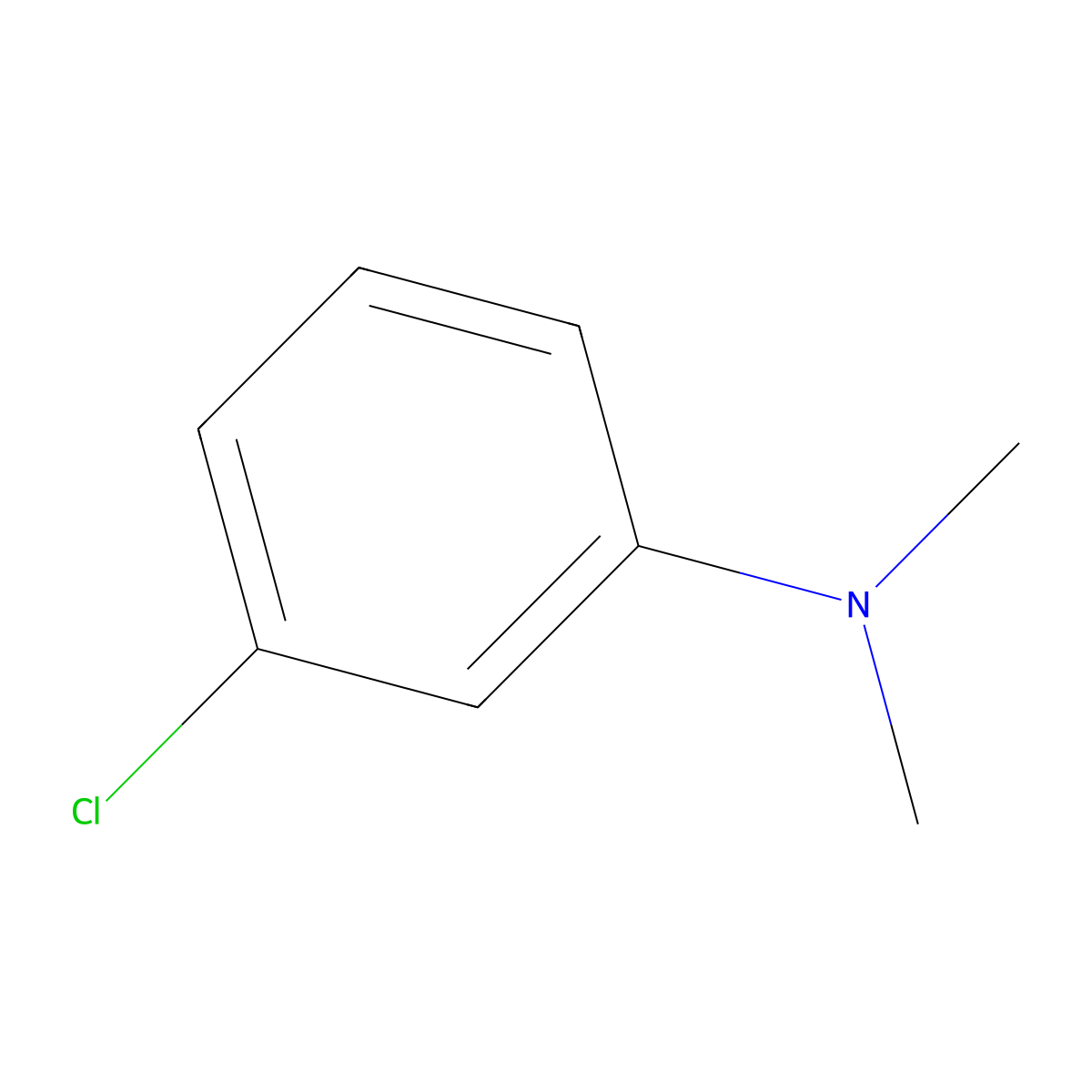 N,N-Dimethyl-3-chloroaniline molecular structure, CAS 6848-13-1