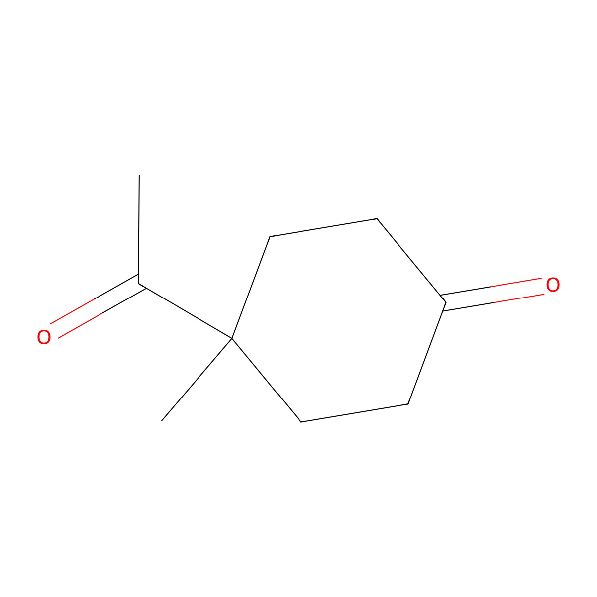 4-Acetyl-4-methylcyclohexanone molecular structure, CAS 6848-93-7