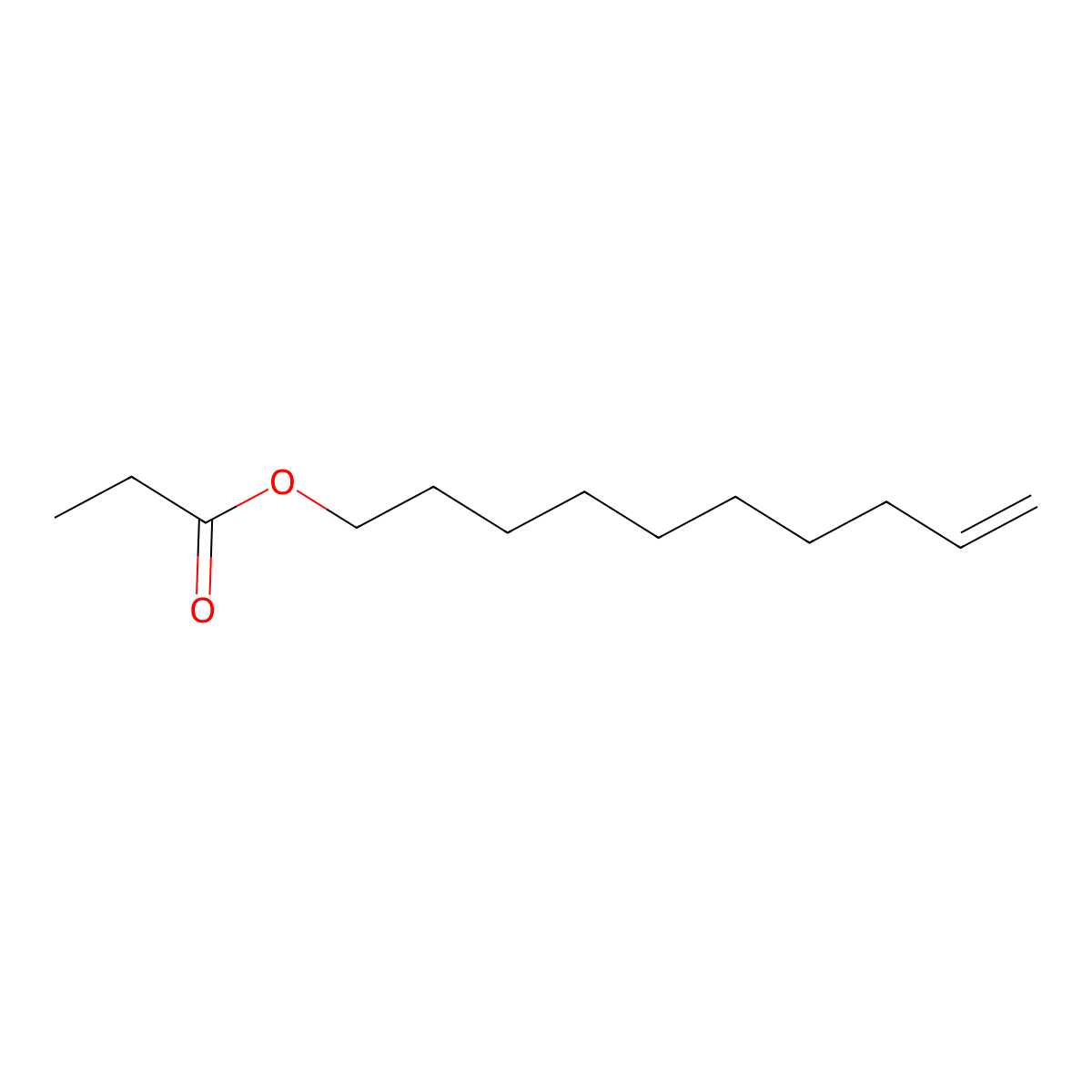 9-Decen-1-ol, 1-propanoate molecular structure, CAS 68480-06-8