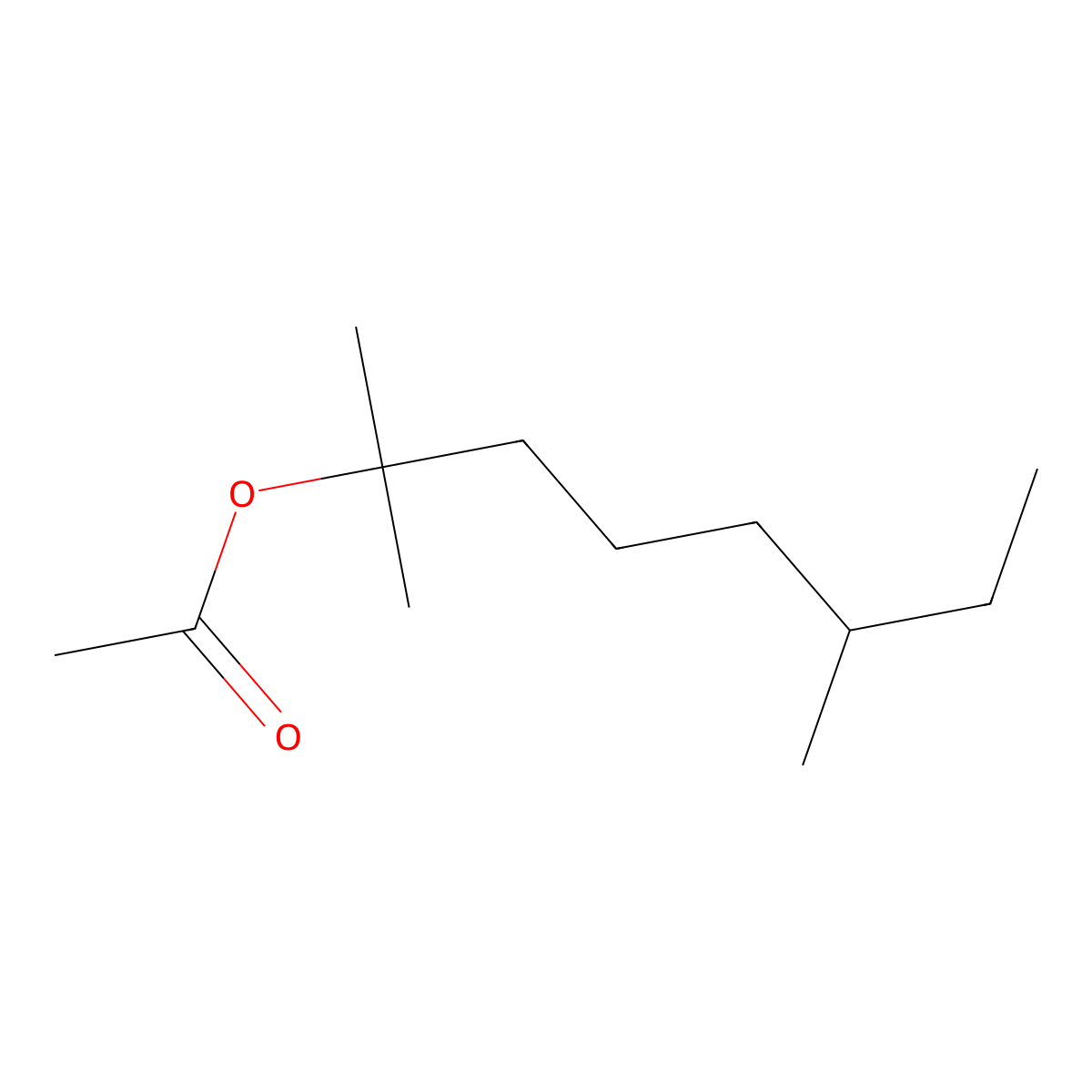 2-Octanol, 2,6-dimethyl-, 2-acetate molecular structure, CAS 68480-08-0
