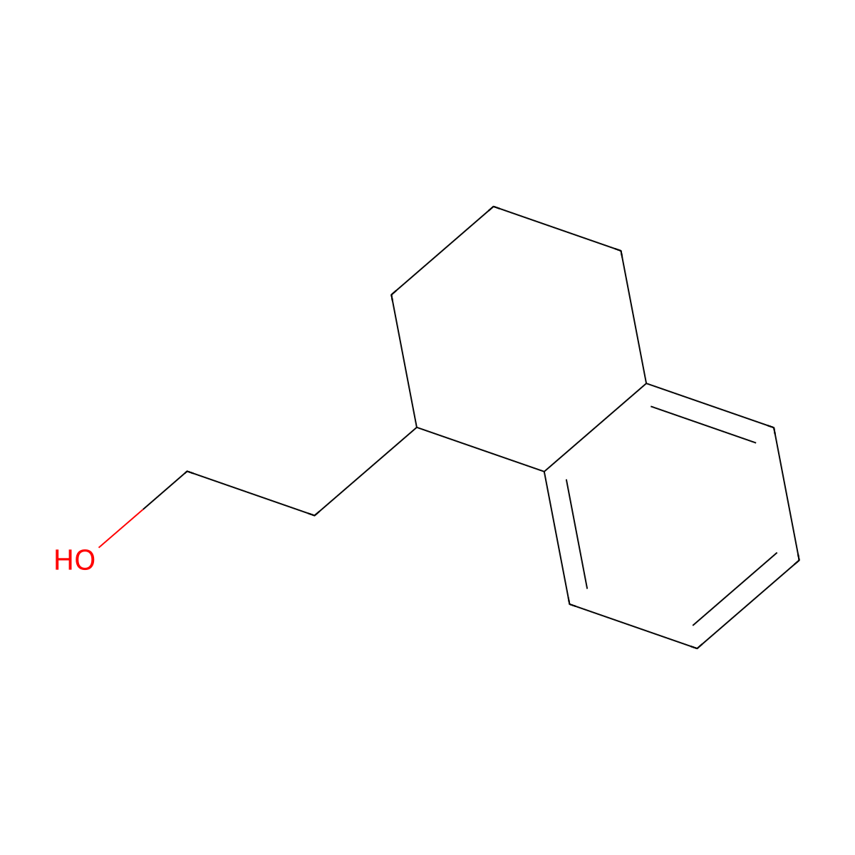 1,2,3,4-Tetrahydro-1-naphthaleneethanol molecular structure, CAS 68480-12-6