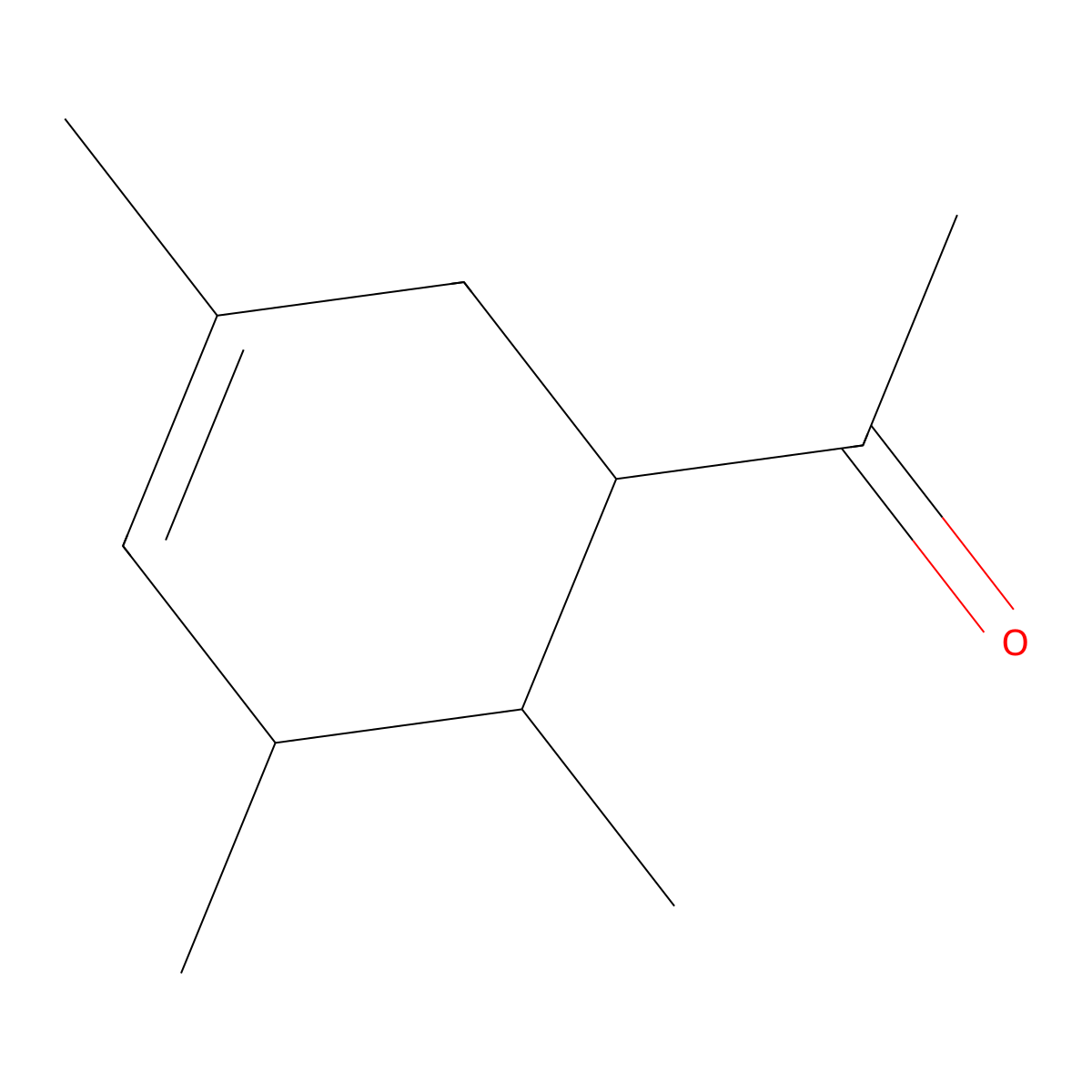 Ethanone, 1-(3,5,6-trimethyl-3-cyclohexen-1-yl)- molecular structure, CAS 68480-14-8