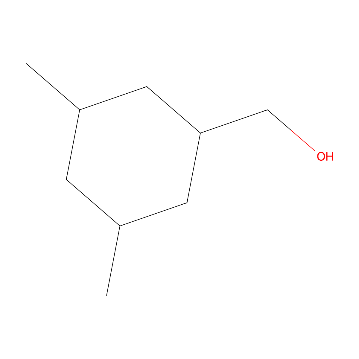 Cyclohexanemethanol, 3,5-dimethyl- molecular structure, CAS 68480-16-0