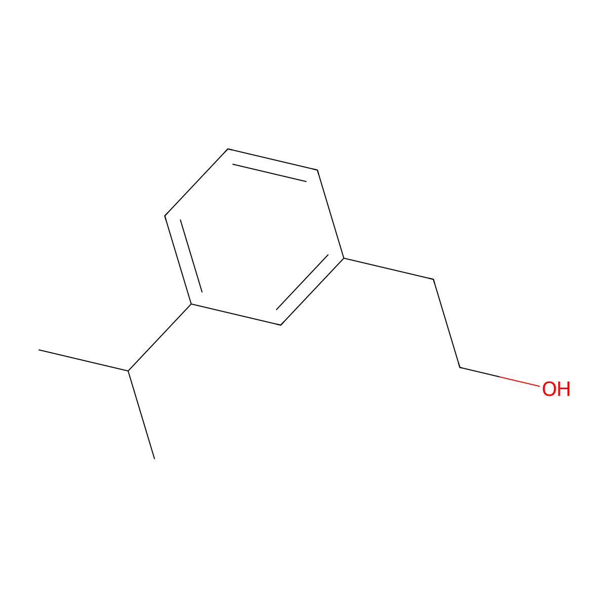 m-Isopropylphenethyl alcohol molecular structure, CAS 68480-22-8