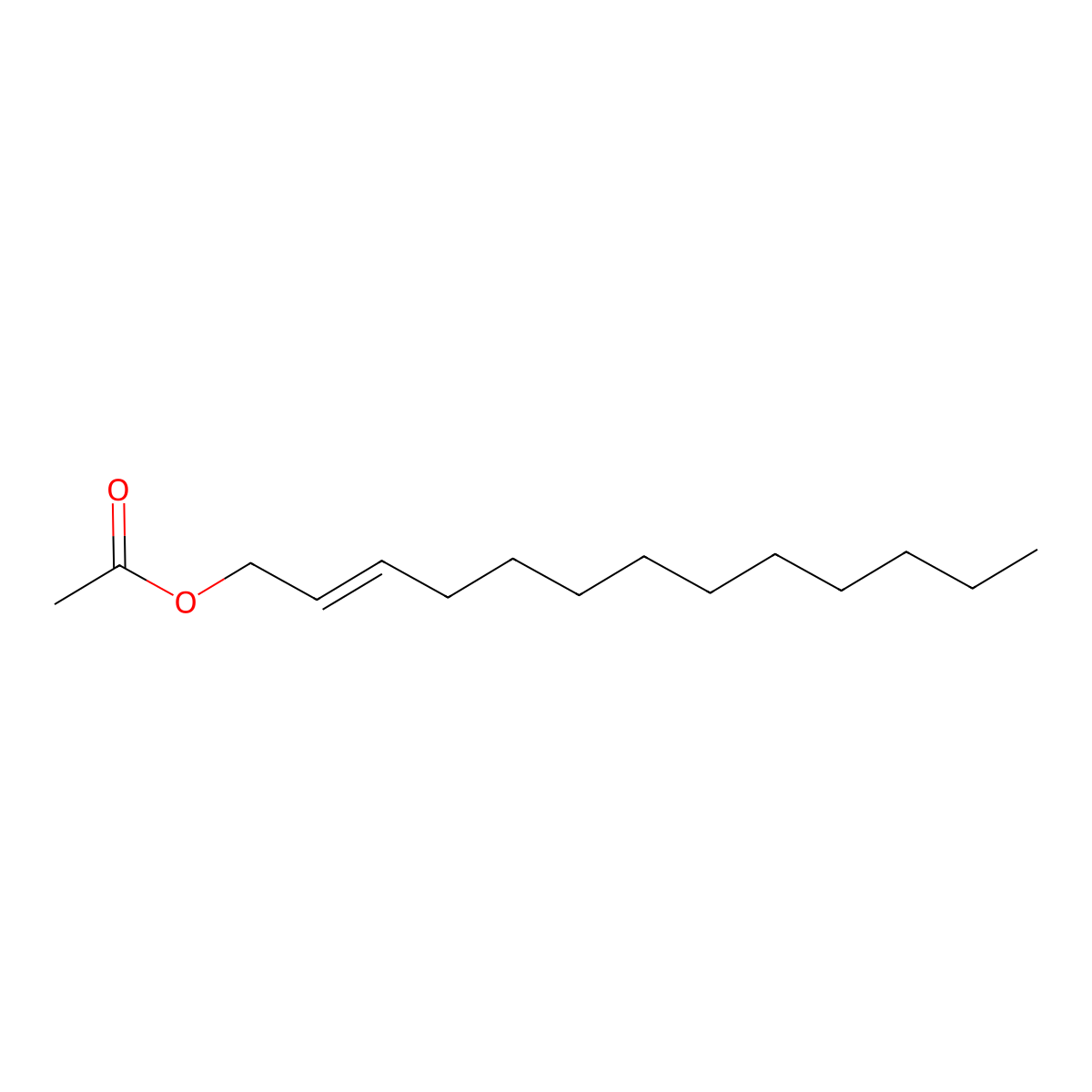 2-Tridecen-1-ol, 1-acetate molecular structure, CAS 68480-26-2