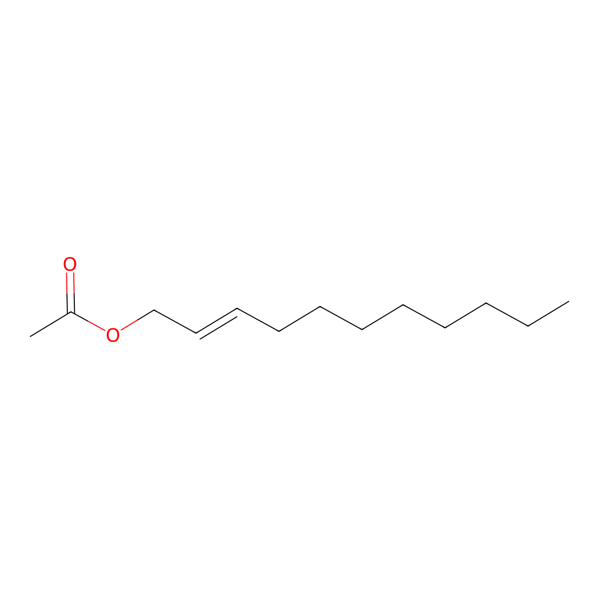 2-Undecen-1-ol, 1-acetate molecular structure, CAS 68480-27-3