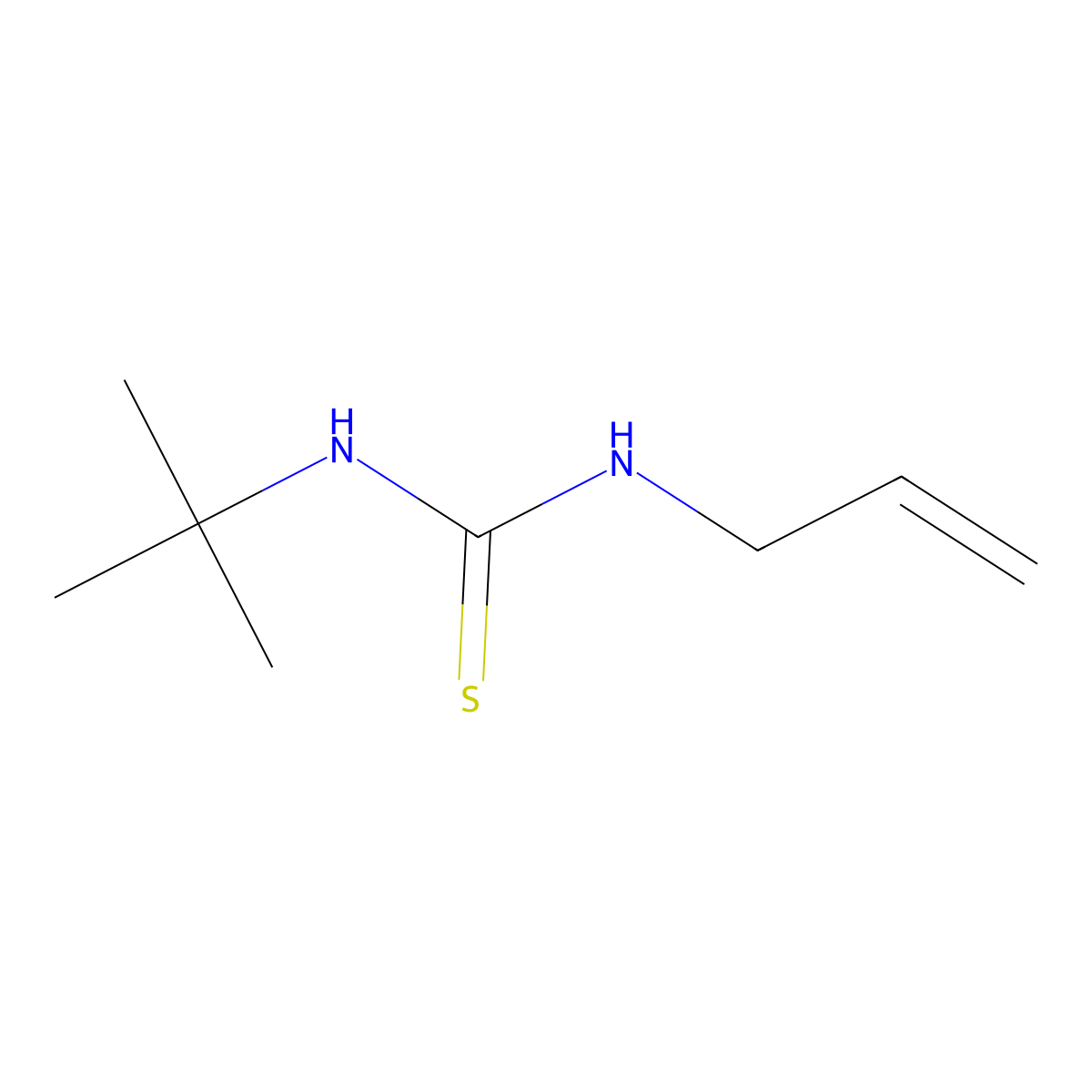 1-Allyl-3-(tert-butyl)thiourea molecular structure, CAS 68487-24-1