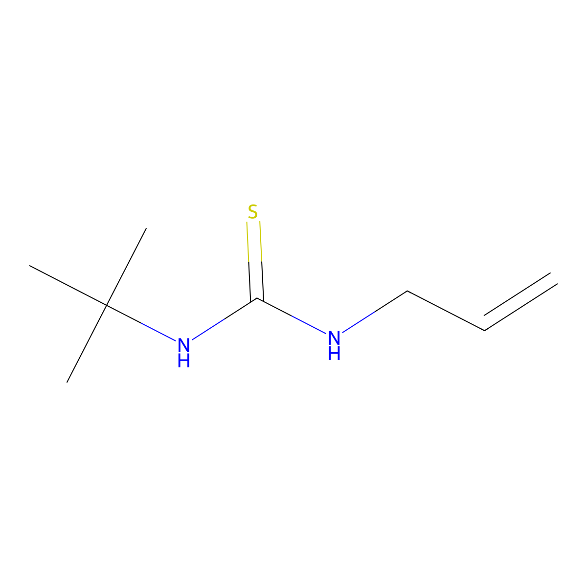1-Allyl-3-(tert-butyl)thiourea molecular structure, CAS 68487-24-1