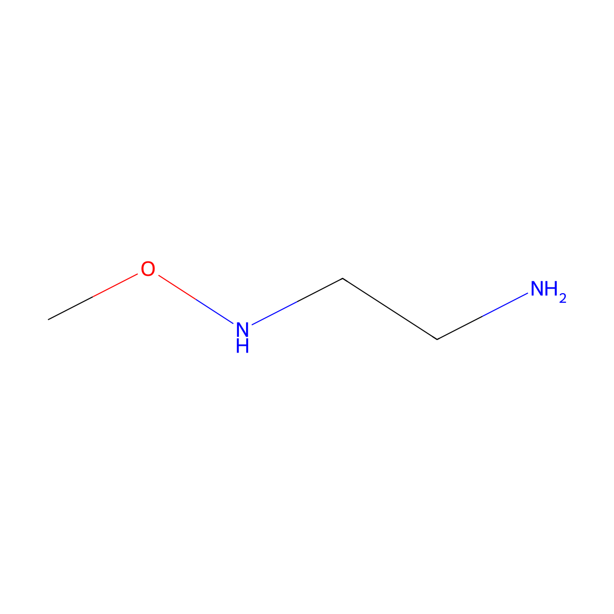 (2-Aminoethyl)(methoxy)amine molecular structure, CAS 68496-55-9