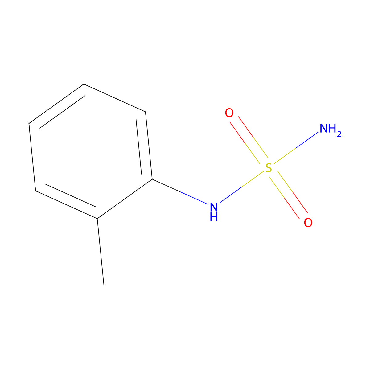 N-(2-Methylphenyl)sulfuric diamide molecular structure, CAS 68498-08-8