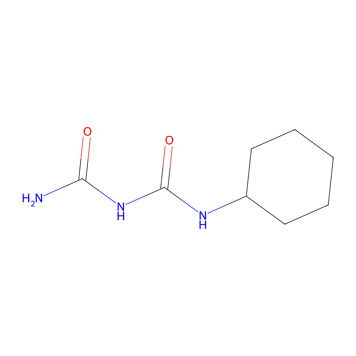 N-cyclohexyldicarbonimidic diamide molecular structure, CAS 68498-52-2