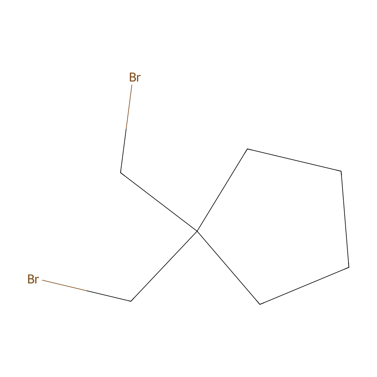 1,1-Bis(bromomethyl)cyclopentane molecular structure, CAS 68499-28-5
