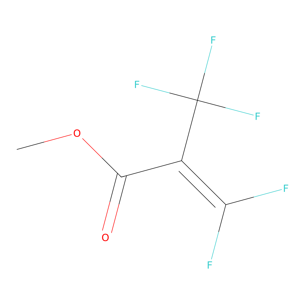 Methyl perfluoromethacrylate molecular structure, CAS 685-09-6