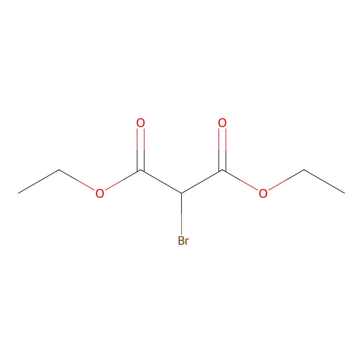 Diethyl bromomalonate molecular structure, CAS 685-87-0