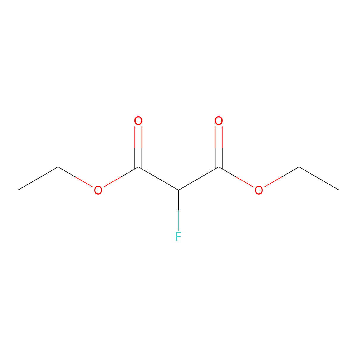 Diethyl fluoromalonate molecular structure, CAS 685-88-1