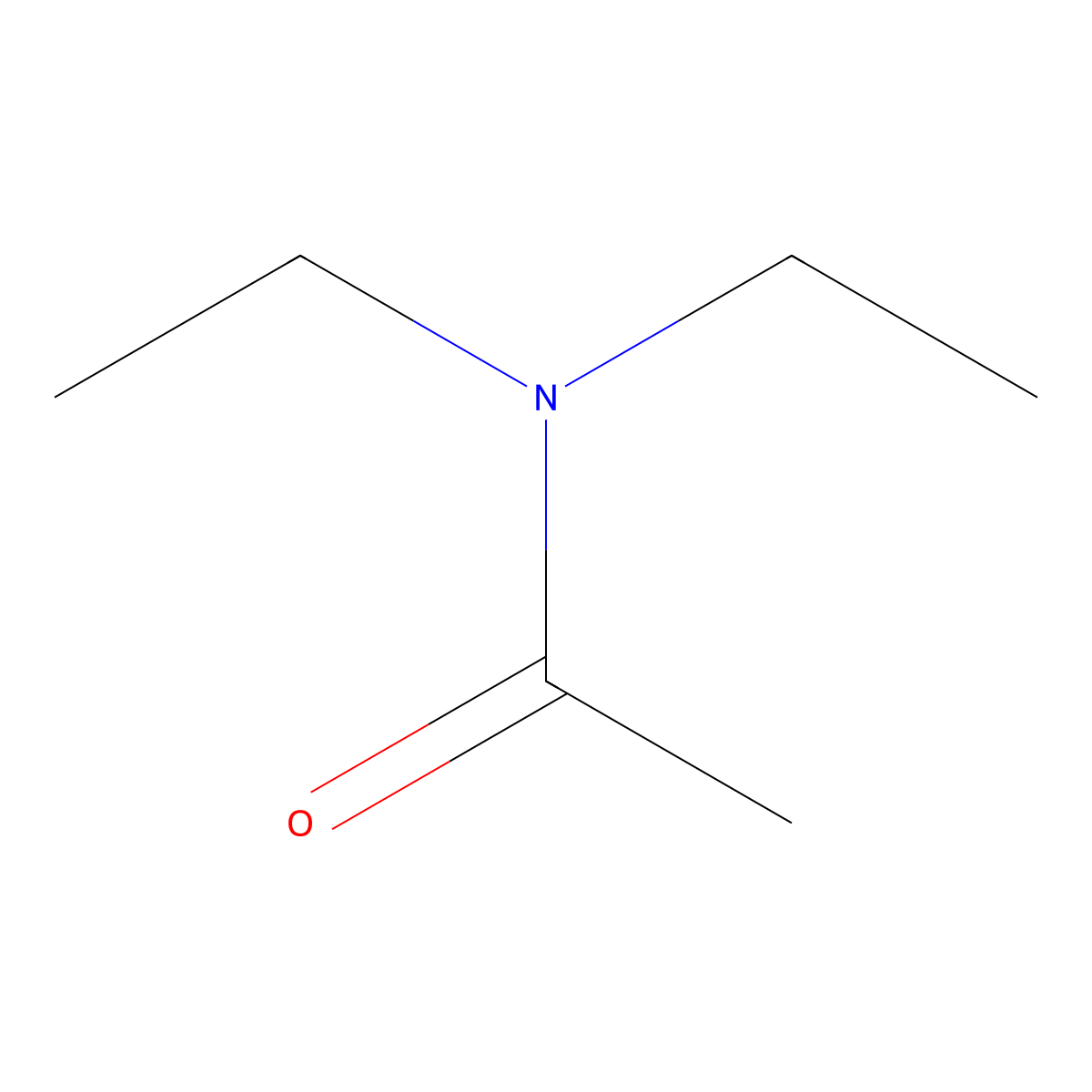 N,N-Diethylacetamide molecular structure, CAS 685-91-6