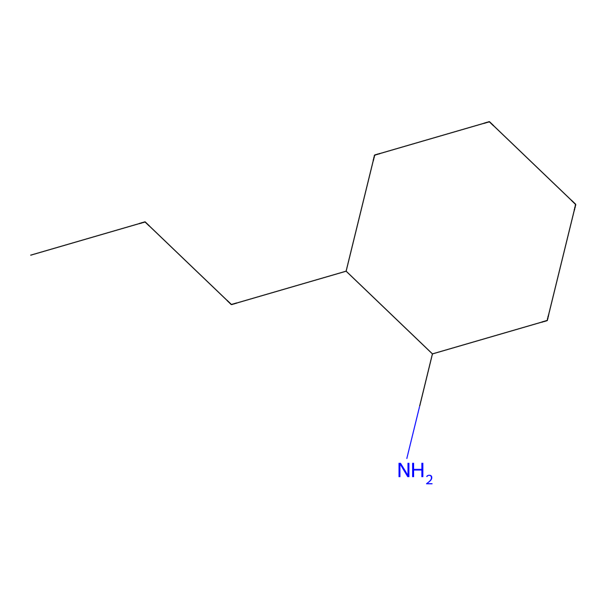 2-Propylcyclohexanamine molecular structure, CAS 6850-40-4