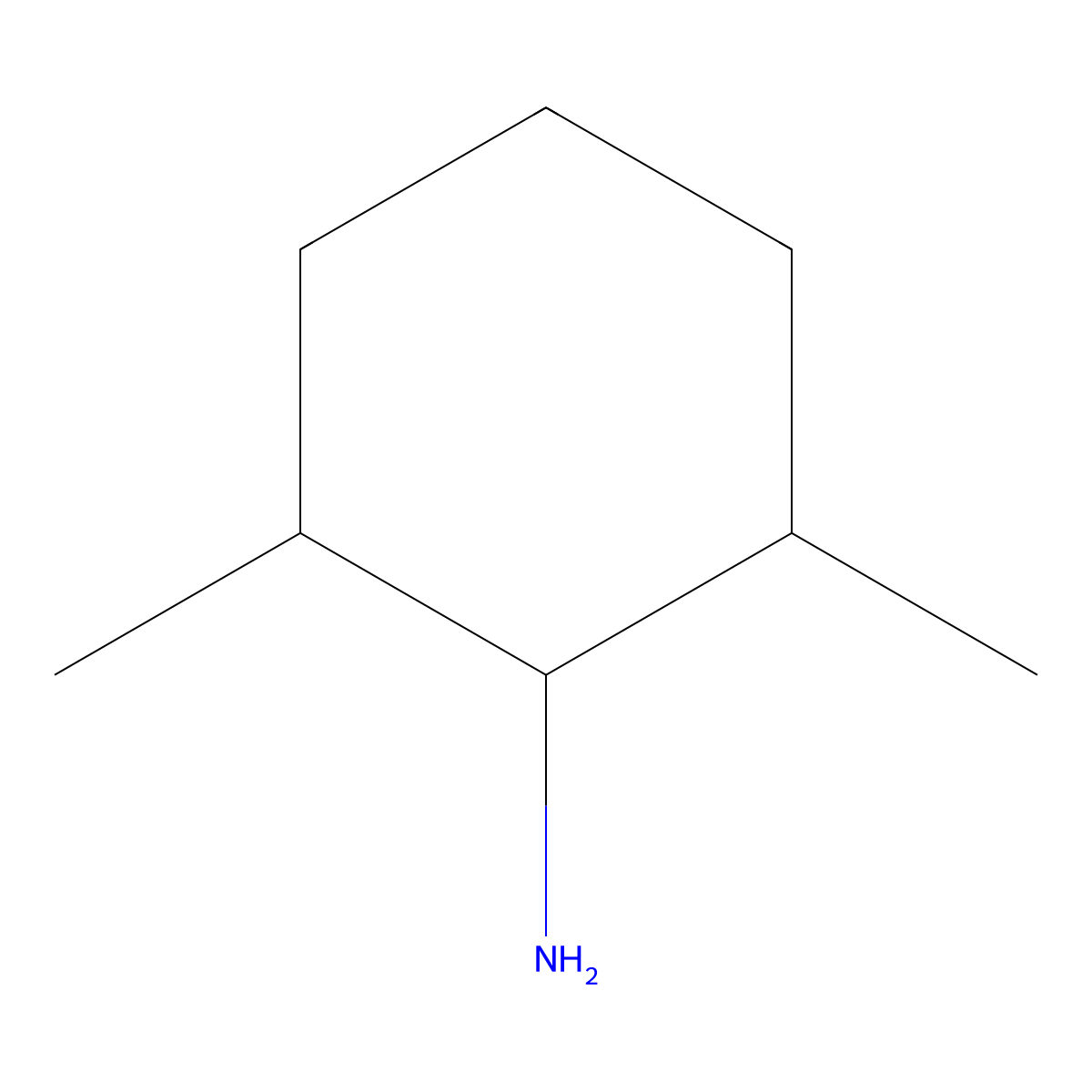2,6-Dimethylcyclohexylamine molecular structure, CAS 6850-63-1