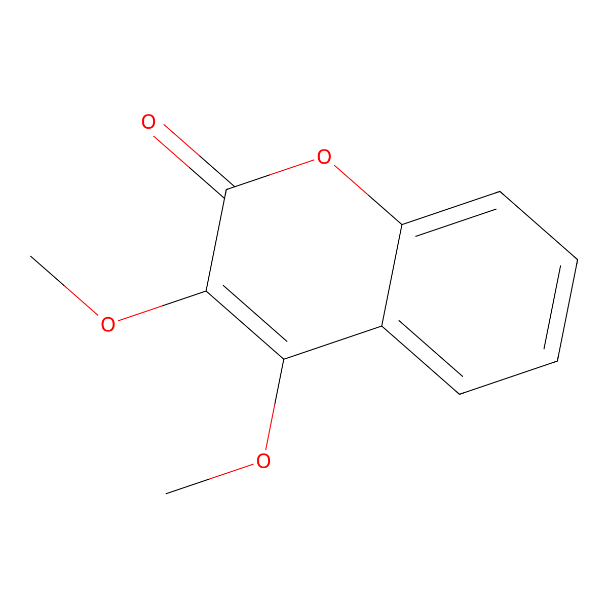 3,4-Dimethoxy-2H-1-benzopyran-2-one molecular structure, CAS 6850-95-9