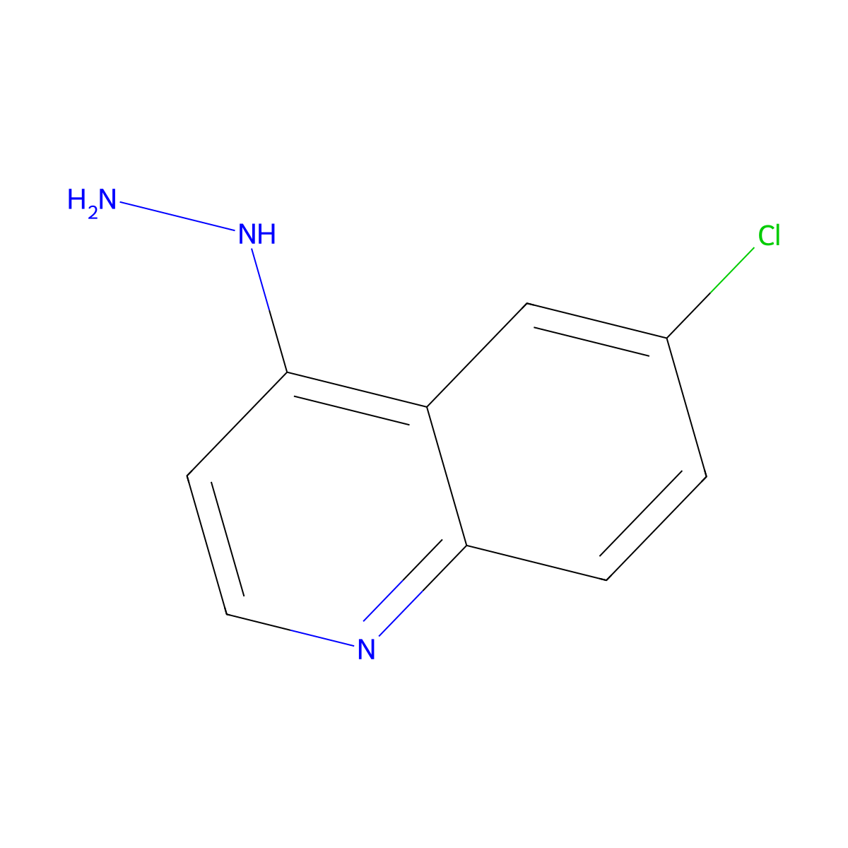 6-Chloro-4-hydrazinoquinoline molecular structure, CAS 68500-31-2