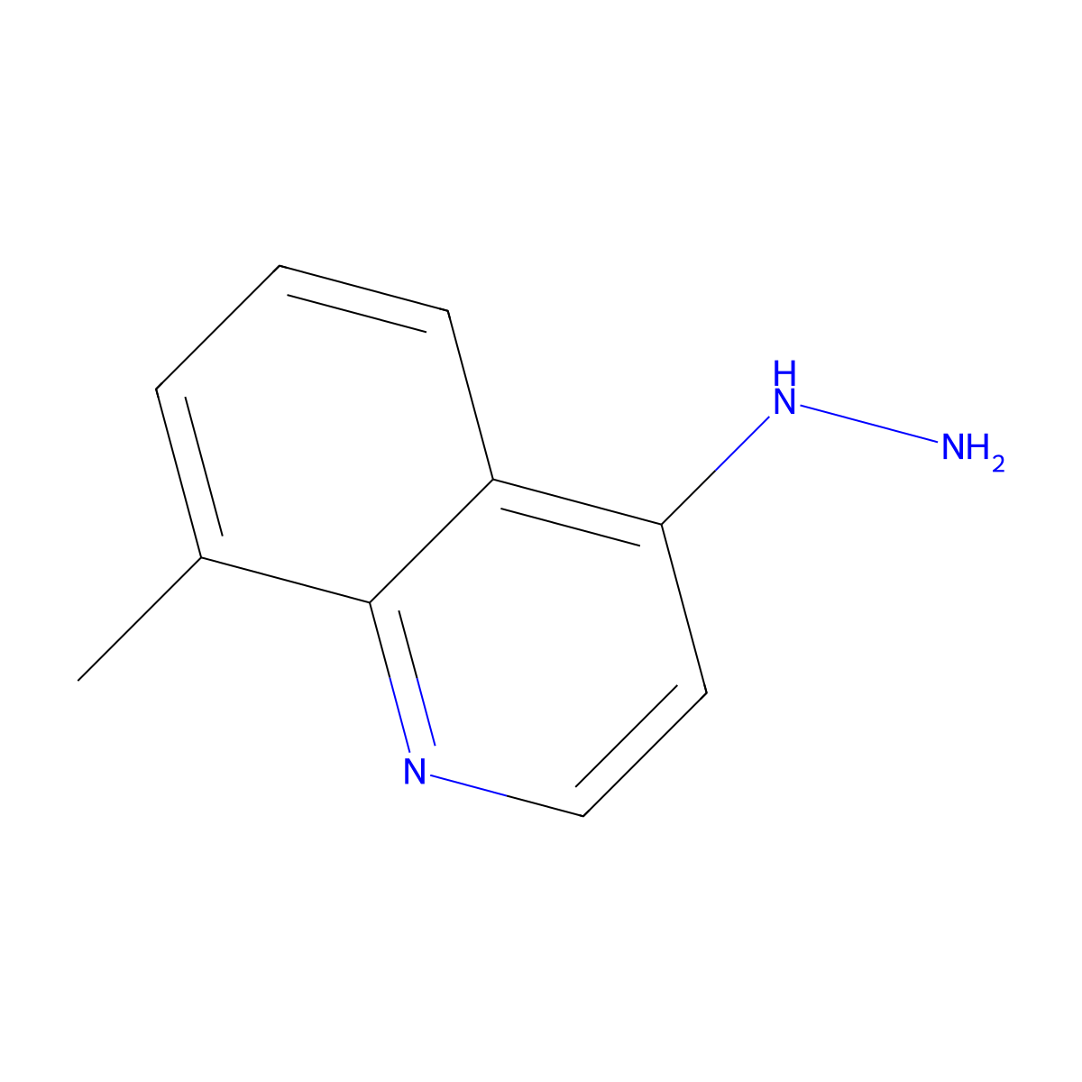 4-Hydrazinyl-8-methylquinoline molecular structure, CAS 68500-35-6