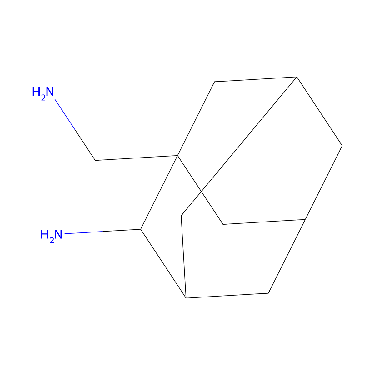 1-(Aminomethyl)adamantan-2-amine molecular structure, CAS 68500-45-8